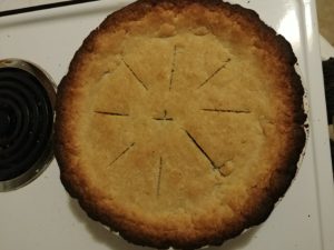 pie after baking
